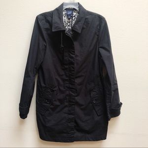 Gap Black Trench Coat